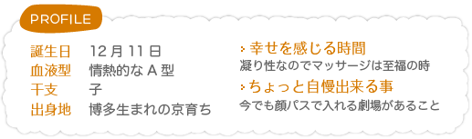 プランナープロフィール