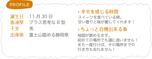 プランナープロフィール