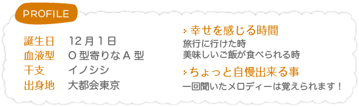 プランナープロフィール